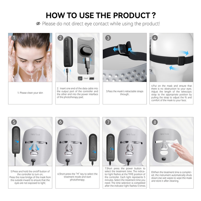 LED Light Therapy Face Mask
